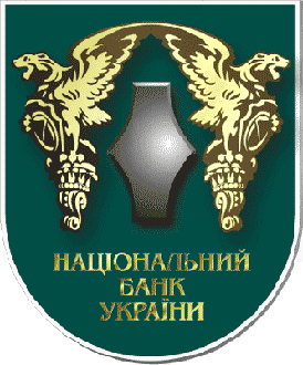Emblem of National Bank of Ukraine. (Heraldic design of Victor Hladchenko, with the use of symbolism of National bank of Ukraine)